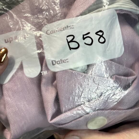 Express Women's Lilac Linen Blend Single Button Blazer Jacket - Size 6 - Picture 8 of 8